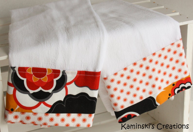 Kitchen Hand Towels Set of 2 Etsy