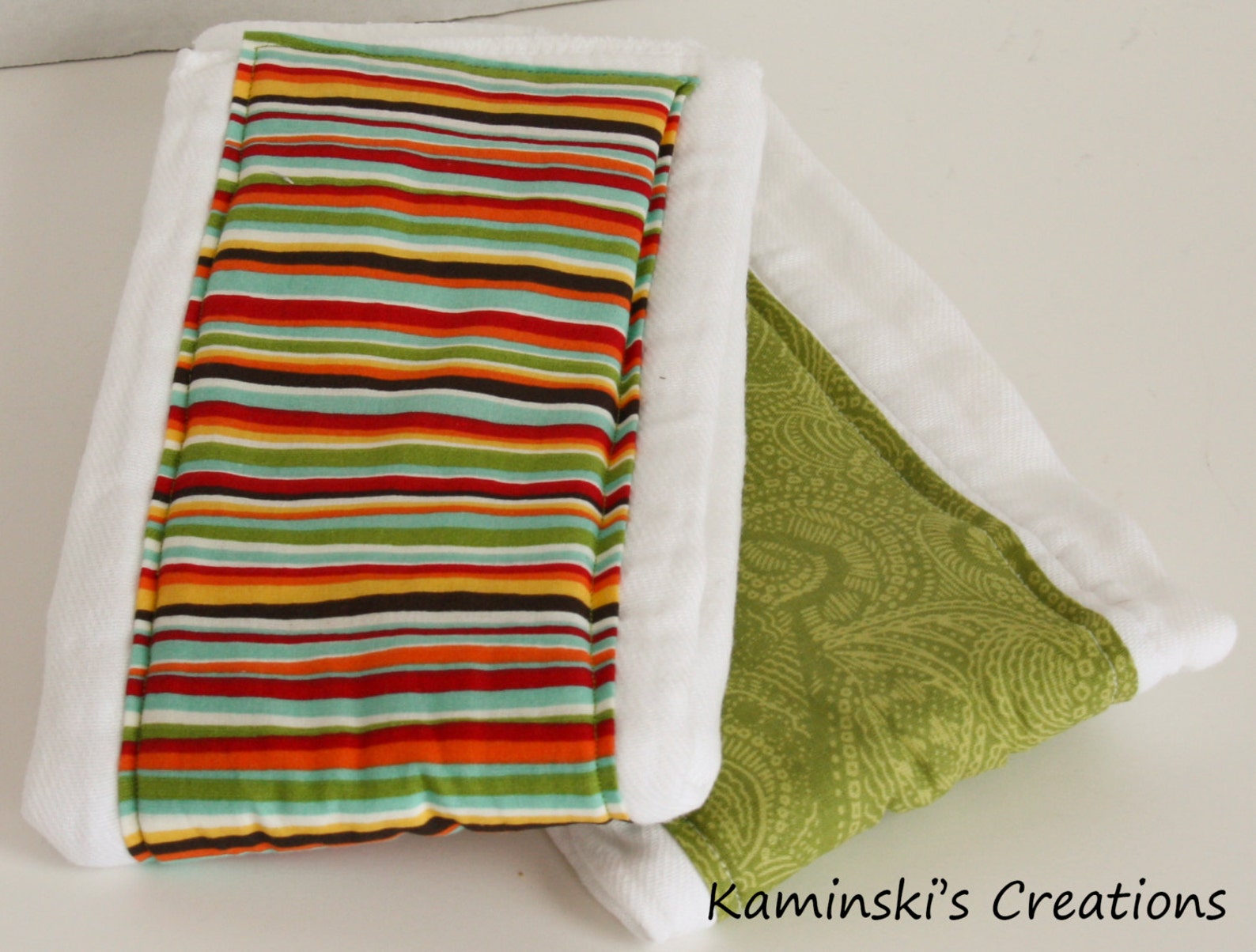 Burp Cloths Set of 2 Etsy