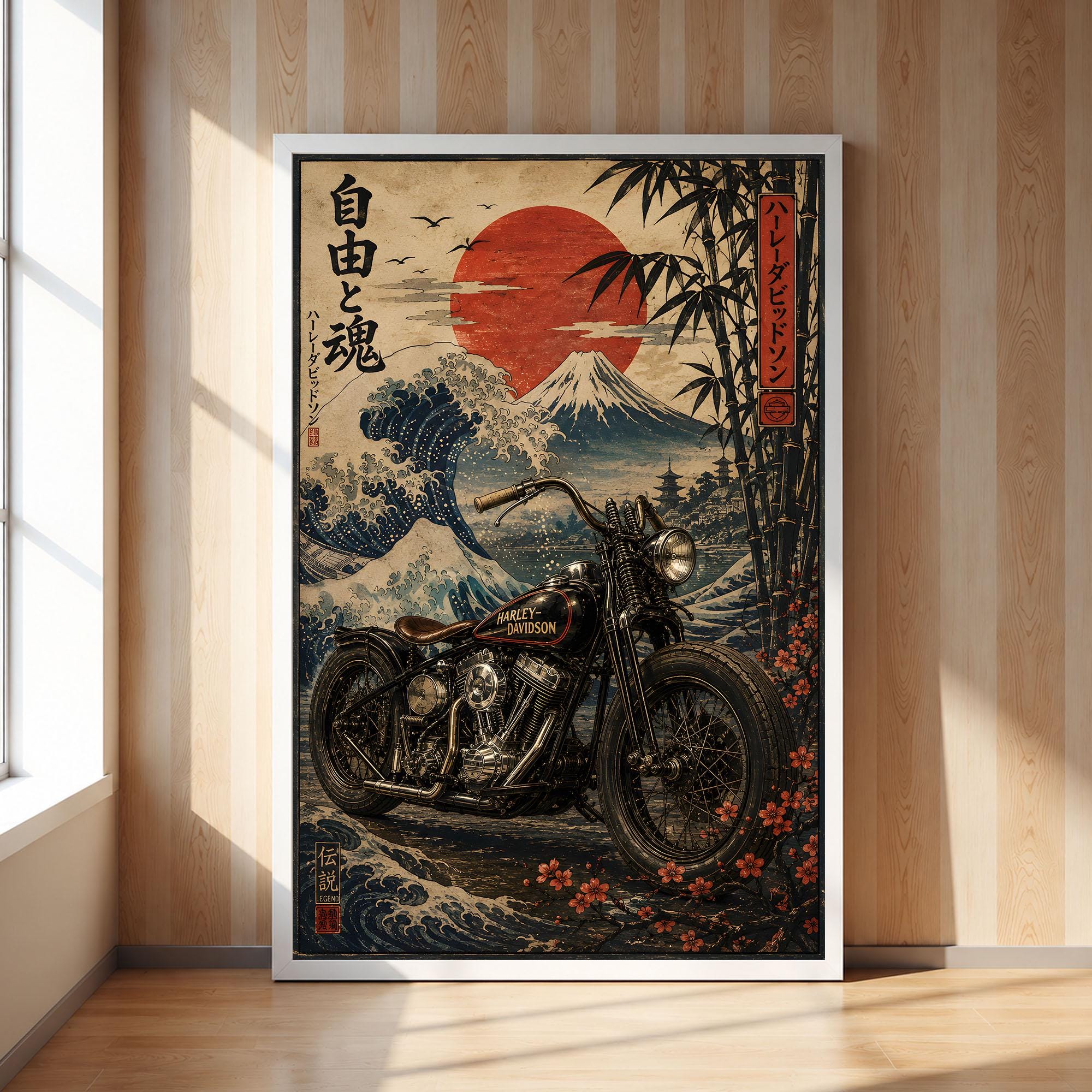 Harley Davidson Artwork - Etsy