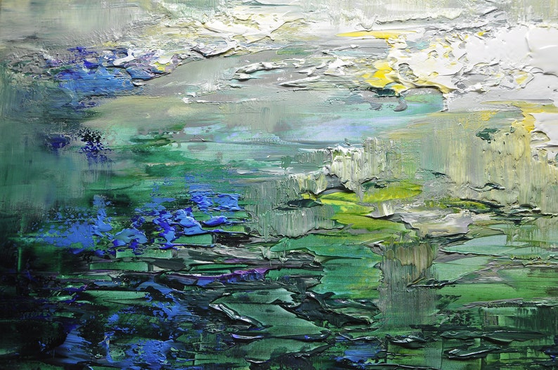 Original Abstract Oil Painting on Canvas Large Industrial Etsy