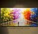 Large Original Acrylic paintings on canvas Colorful autumn Forest Painting ,Living Room Decor over the couch wall art above bed painting 