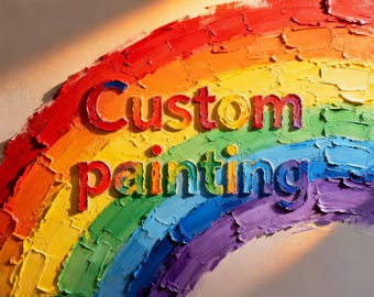 Custom Personalized Painting from Photo -Textured Impasto Canvas Art