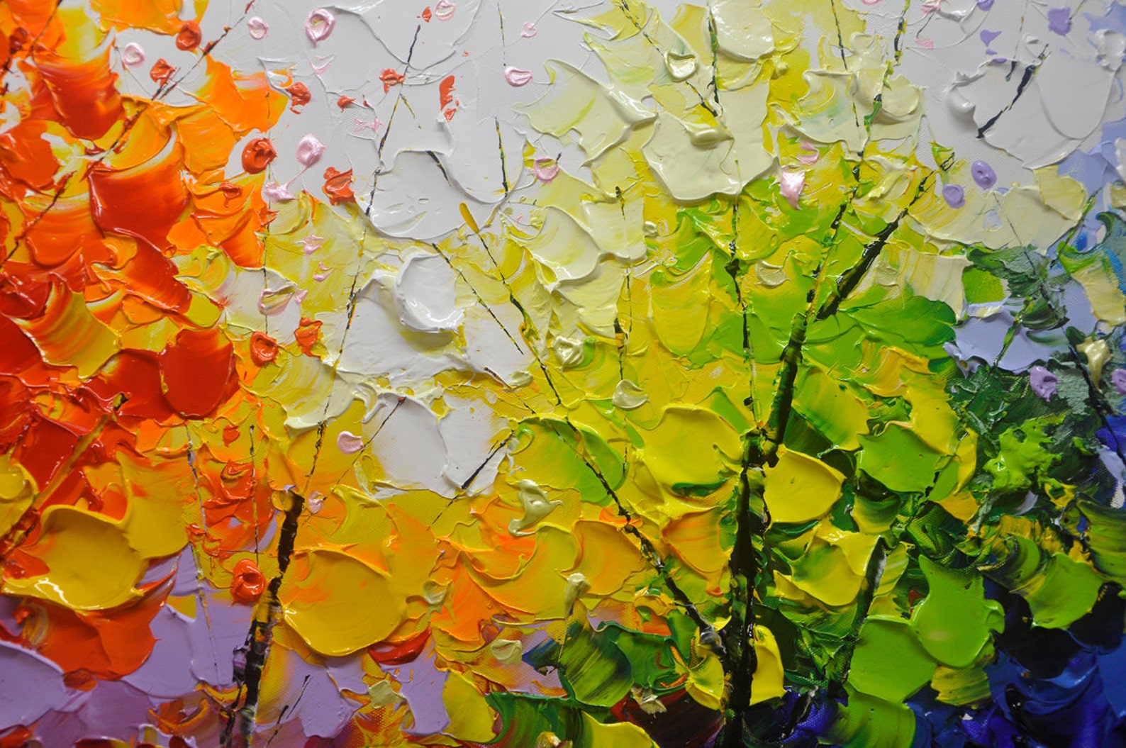 Abstract painting Modern Palette Knife Painting thick texture Etsy