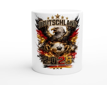 Germany 2026 Football Eagle Mug Coffee Mug, Fan Concept World Cup 2026
