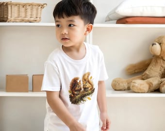 Cute Squirrel Kids T-Shirt | Woodland Animal Shirt | Forest Nature Tea | Cute Wildlife Shirt | Squirrel poison