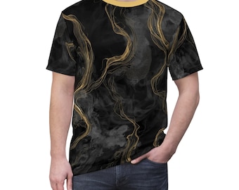 Smoky Gold Marble Tee All Over Print Fashion Shirt
