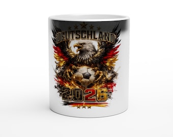 Germany 2026 Football Eagle Magic Mug, Fan Concept World Cup 2026