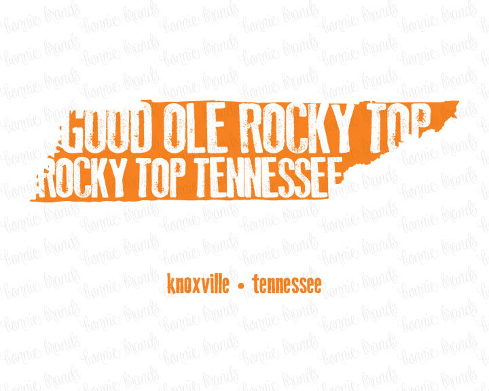 8x10 INSTANT DOWNLOAD // Rocky Top Tennessee State Print // University