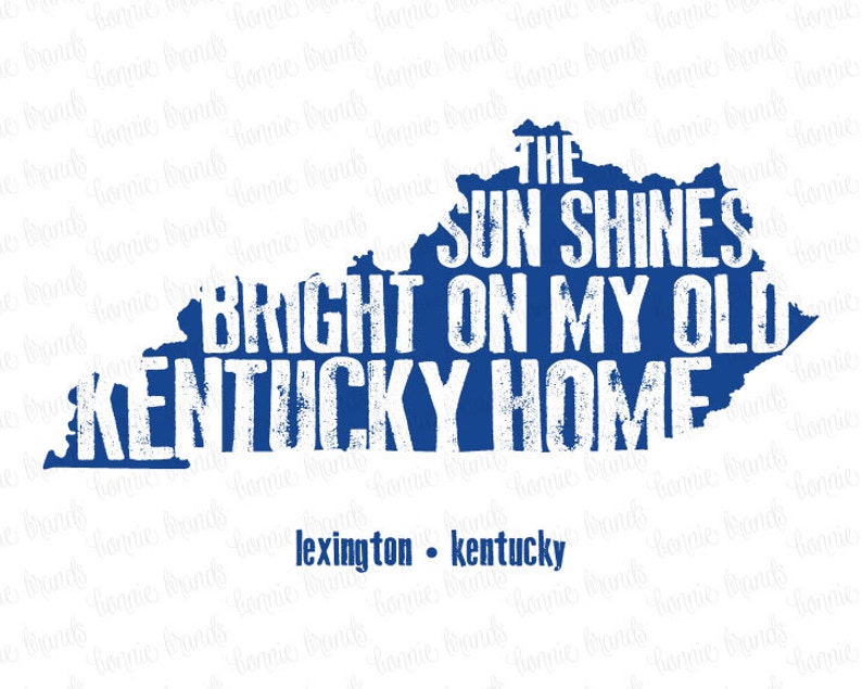 8x10 INSTANT DOWNLOAD // Old Kentucky Home State Print // - Etsy