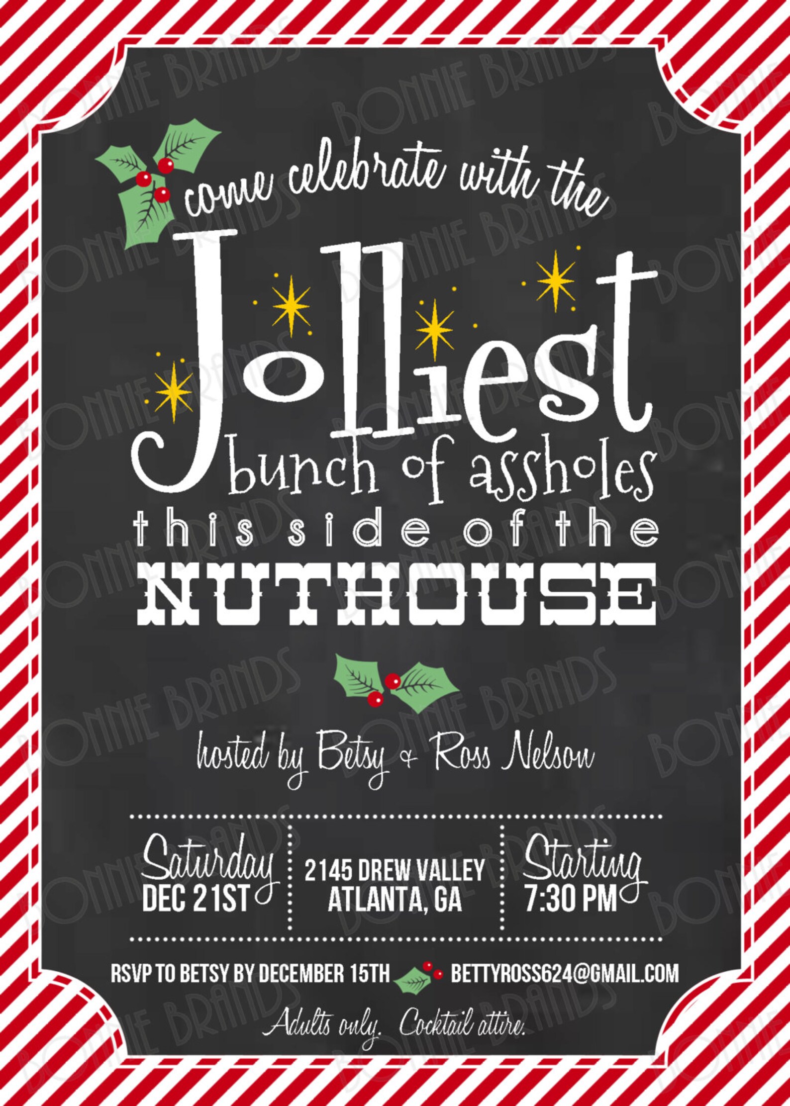 Holiday Party Invitation // Christmas Vacation Clark Griswold | Etsy