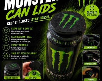 Monster can lid new updated design