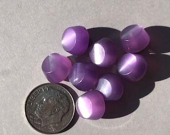 Set of 8 Plastic Chunky Shank Buttons Light Purple Buttons Approximately 3/8 Inch Sewing Buttons Craft Buttons