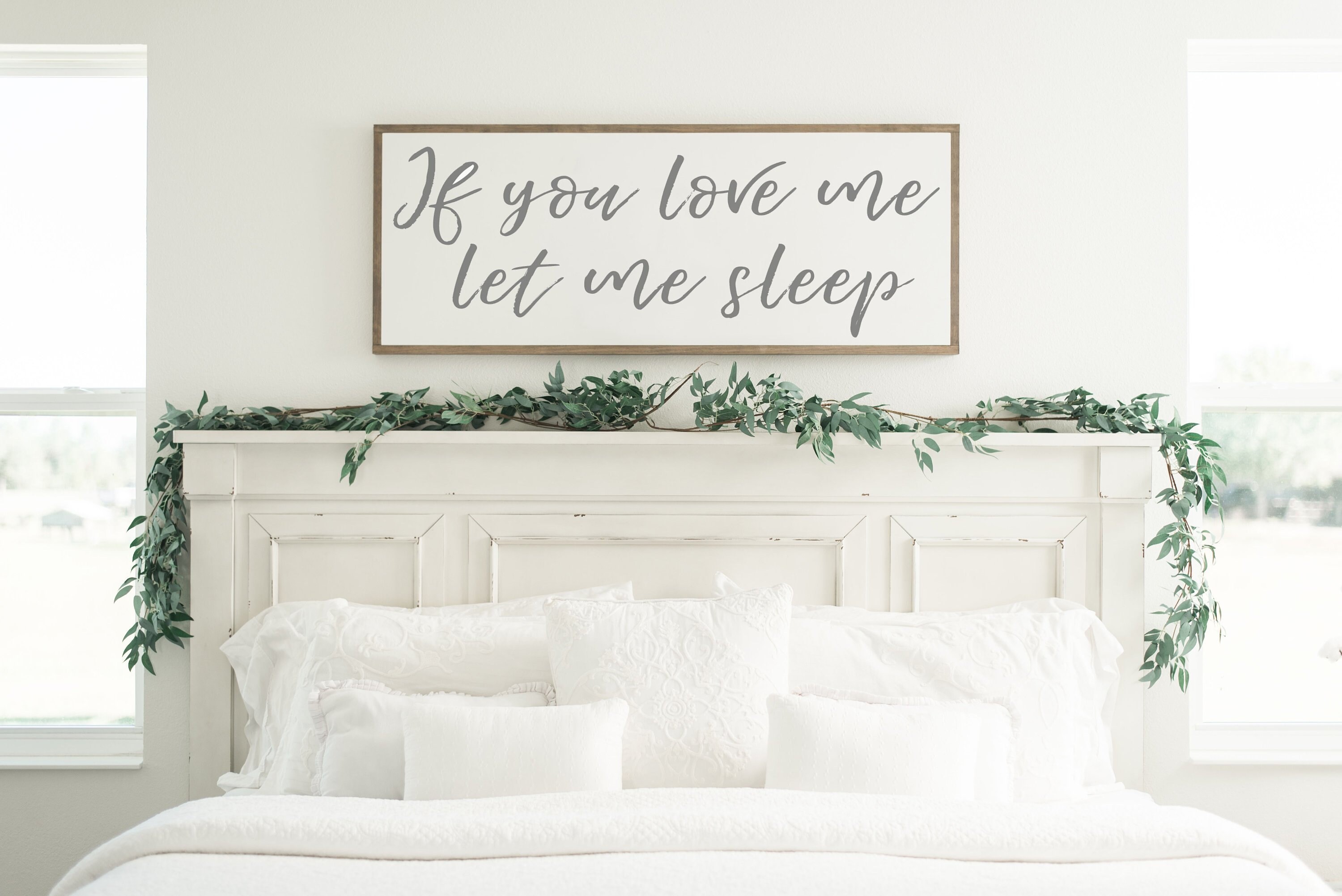 If You Love Me Let Me Sleep Sign Bedroom Sign Master Bedroom Etsy