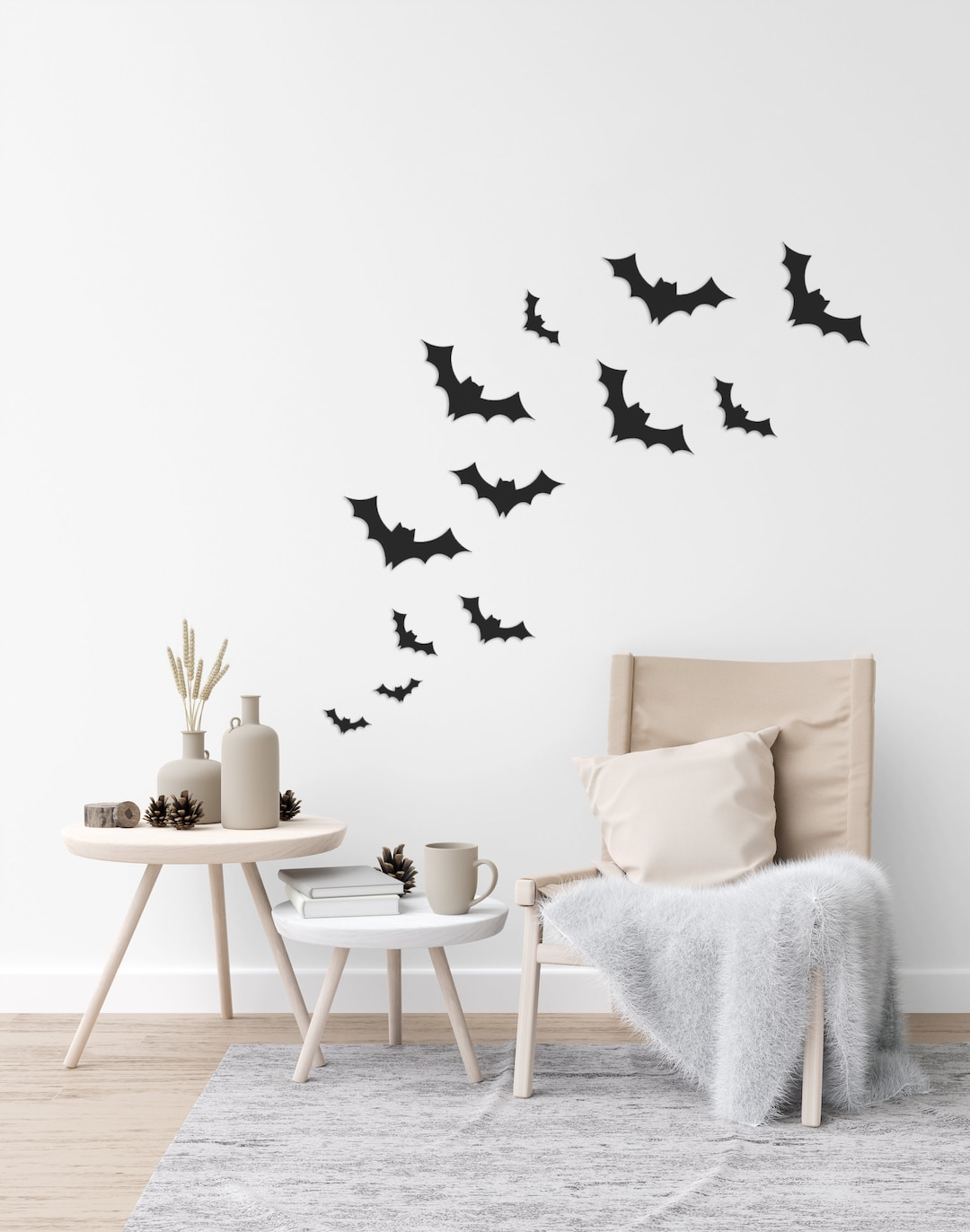 Bat Cutouts for Wall Halloween Decor Bat Decor 3D Bats Etsy