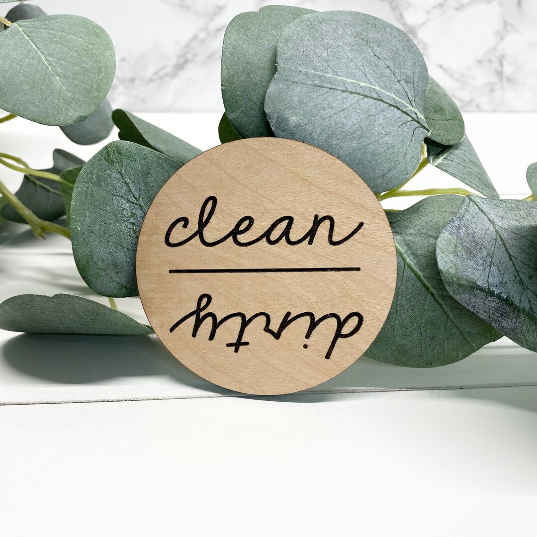 Dishwasher Magnet, Clean Dirty Magnet, Clean Dishes, Dirty Dishes ...