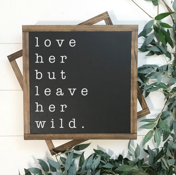 Wild Lives In Her Soul Wood Sign Framed Sign