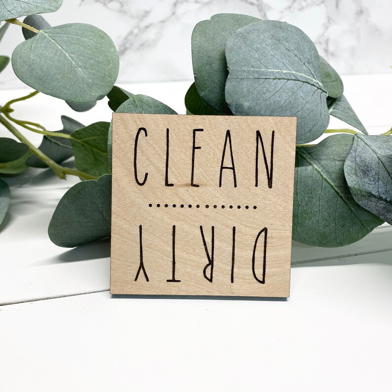 Dishwasher Clean Dirty Clean Dishes Dirty Etsy