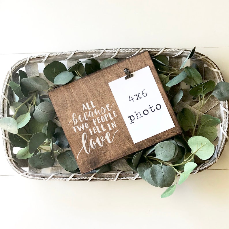 All Because Two People Fell In Love Photo Frame