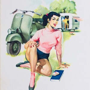 Pinup girl vespa - Etsy 日本