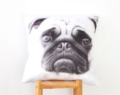Decorative Pillows, Kids Pillow, French Bulldog Throw Pillow, Cushion Cover, Dog Pillow 18" x 18"
