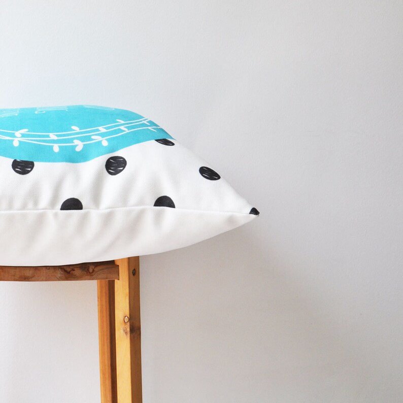 Decorative Pillow Blue Nursery Pillow Modern Kids Pillow Etsy