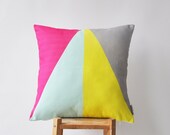 Decorative Pillows, Throw Pillow, Cushion Cover, Scandinavian Pillow Cover, Nursery Pillow Cover,  Modern Kids Pillow Cover 16" x 16"