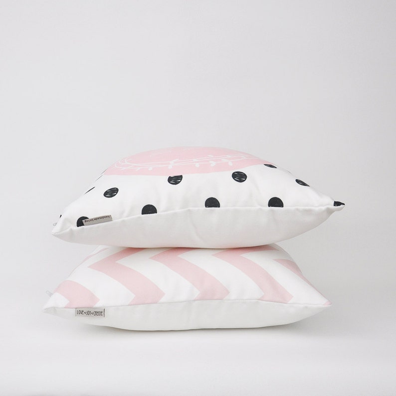 Pink Pastel Modern Throw Pillow Decorative Pillow Geometric Etsy