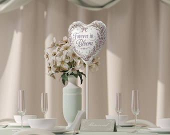 Forever in Bloom Heart Balloon, Balloons 6"