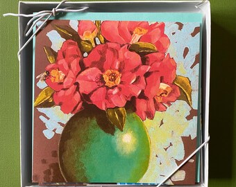 Cards - Camellias in a Vase