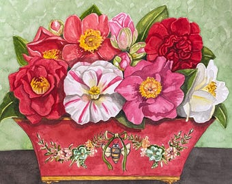 Canvas Prints - Camellias
