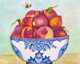 Canvas Prints - Peach Bowl