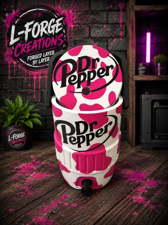 Cow Print Soda Standard 12 oz Can Cooler | 3MF Digital Files | Printable Can Holder