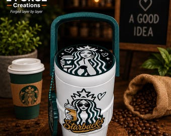 Coffee Chic Can Cooler Bundle | 12 oz, Lids, Keychain (3MF Digital Files)