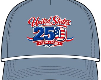 Vereinigte Staaten USA Amerika 250-jähriges Jubiläum - Comfort Colors Sunwashed Strickmütze Bedruckt