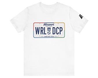 Copa Mundial 2026 Kansas City - Logotipo de matrícula - Camiseta unisex de manga corta