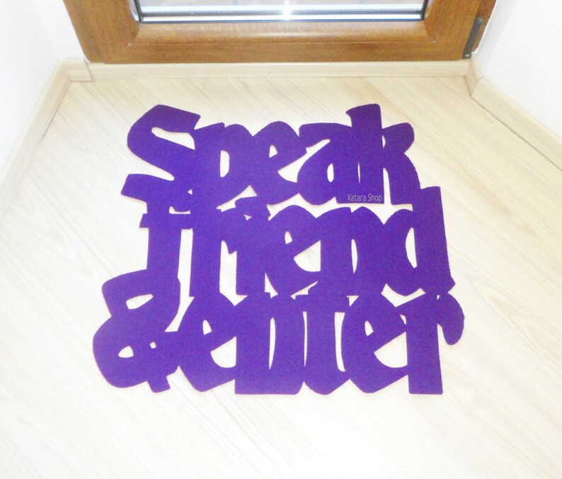 Speak Friend and Enter Lord of the Rings Quote Funny Door Etsy