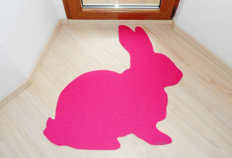 Slim Easter Doormat Bunny Home Decor. Rabbit Floor Mat Rug. Etsy