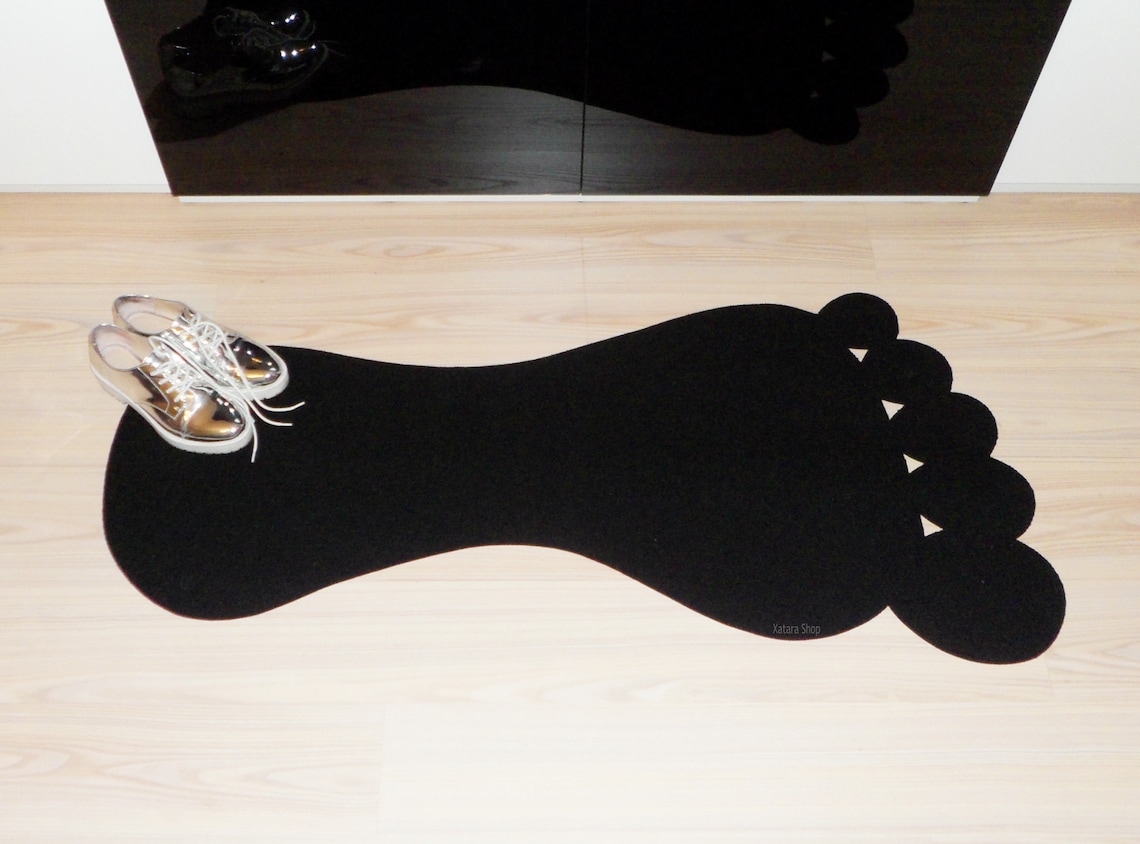 Foot Rug Shape. Bath Mat or Mat Slim Design Etsy