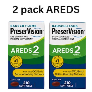 2 (Packung) PreserVision AREDS 2 Augenvitamin Softgels | Bausch + Lomb Gesundheitshilfe