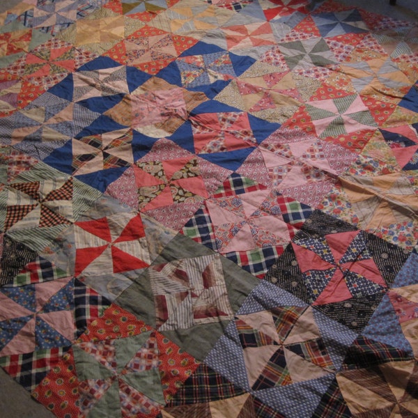 Vintage Pinwheel quilt top