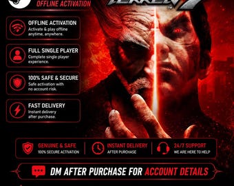 Tekken 7 Offline PC Game | Fighting Steam Game | Martial Arts Action | Digital Download