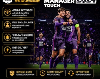 Football Manager 2024 Offline Epic Games PC | Football Management Simulation Game | Digital Download