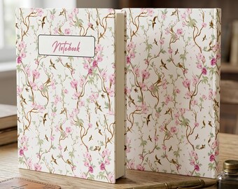 Vintage Pink Floral Digital Notebook | 6x8 Journal (Digital Download)