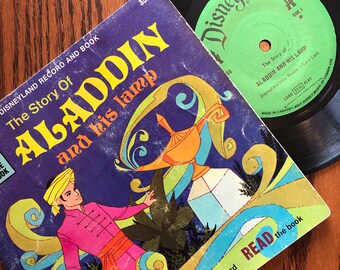 vintage Tunes ... ALADDIN book and 45 in sleeve