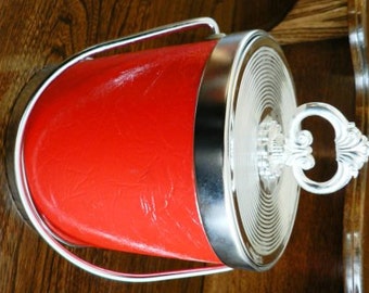 vintage Retro Rage ...  Mad Man cool Red ICE BUCKET  Bar Ware COCKTAIL  ...