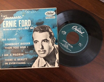 vintage Tunes ... TENNESEE ERNIE FORD 45 Record in Sleeve ...
