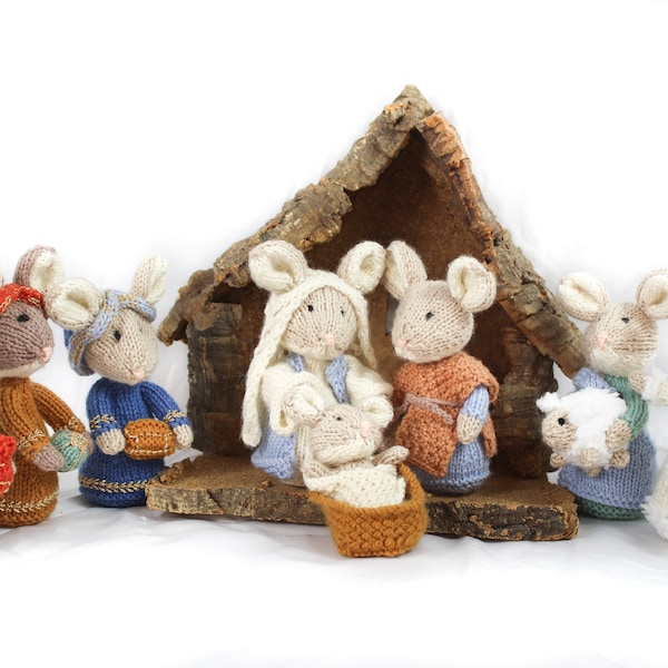 Christmas Mice Knitivity PDF knitting pattern