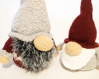 Modèle de tricot PDF festif Tomte Gnomes de Noël