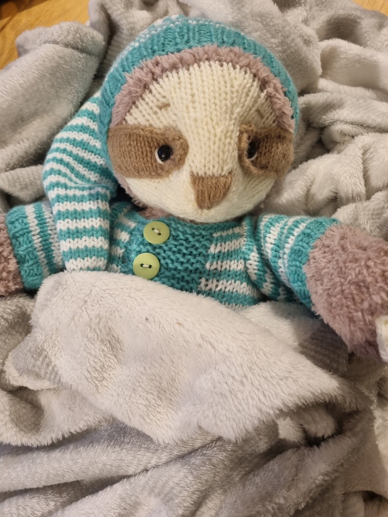 Sammi the Sleepy Sloth Knitting Pattern PDF Amigurumi - Etsy Australia
