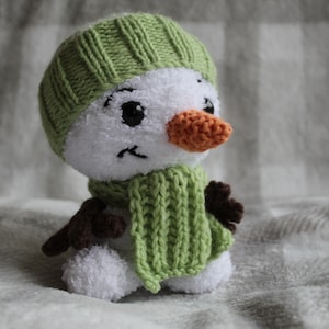 Samson the Snowman Knitting Pattern PDF Instructions Christmas Hygge Amigurumi